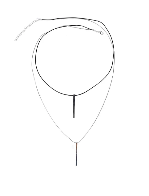 Подвійне кольє MIRATON з підвісками - фото 1 - Miraton