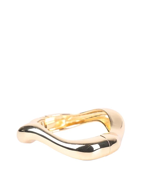 Браслет MIRATON тонкий вигнутий золотистий - фото 1 - Miraton