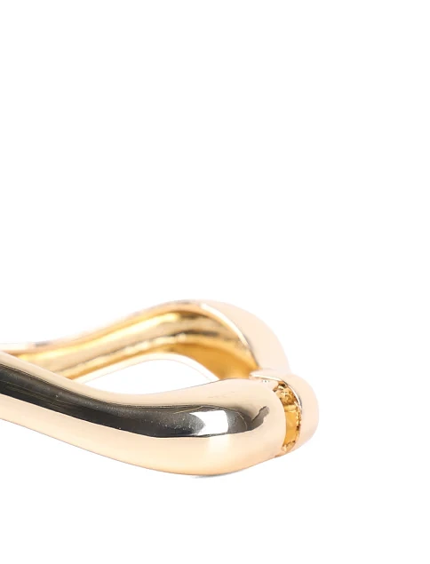 Браслет MIRATON тонкий вигнутий золотистий - фото 2 - Miraton