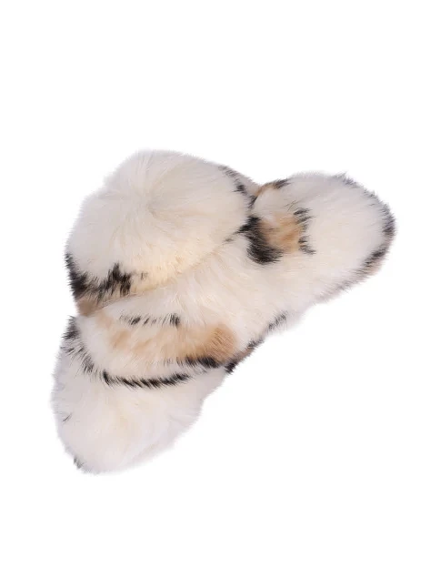 Заколка-краб MIRATON різнокольорова з хутром - фото 2 - Miraton