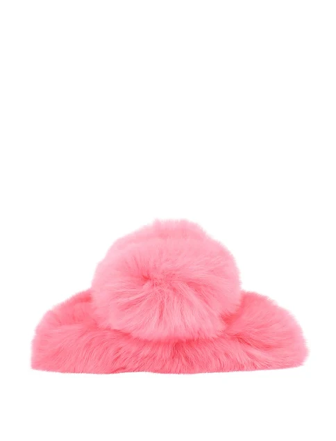 Заколка-краб MIRATON розовая с мехом - фото 1 - Miraton