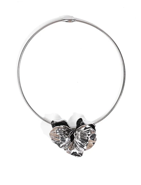 Чокер MIRATON з квіткою метал - фото 1 - Miraton