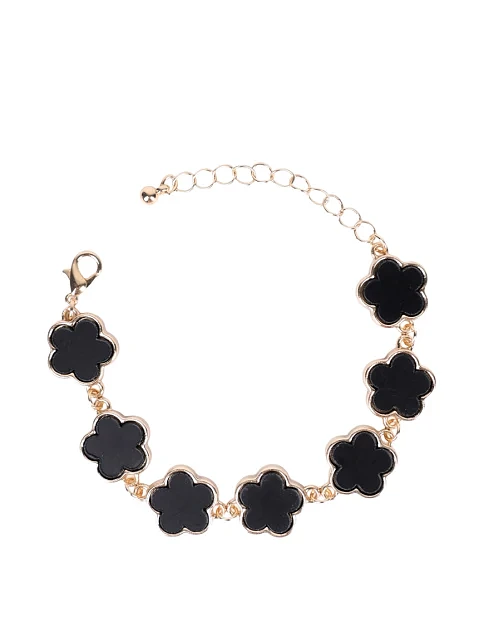 Браслет MIRATON клевер черный - фото 1 - Miraton