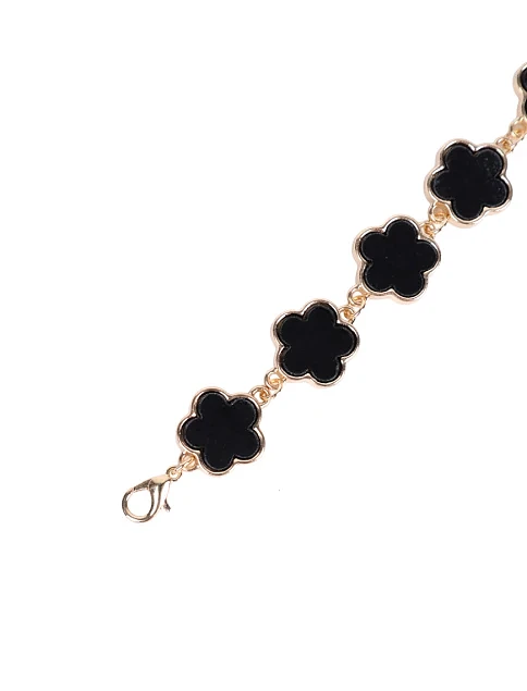 Браслет MIRATON клевер черный - фото 2 - Miraton