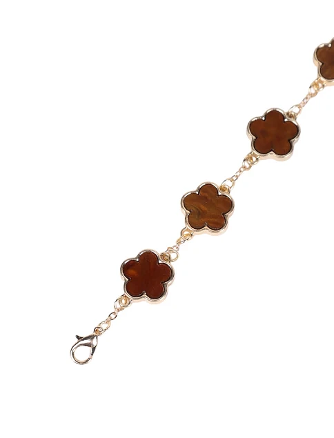 Браслет MIRATON клевер янтарный - фото 2 - Miraton