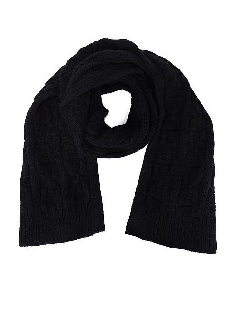 Шарф тканинний чорний - фото 1 - Miraton