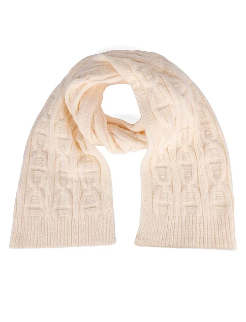 Шарф тканинний молочний - фото 1 - Miraton