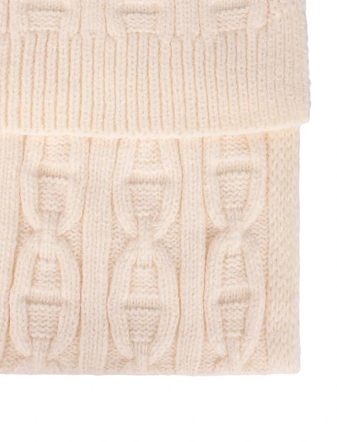 Шарф тканинний молочний - фото 2 - Miraton