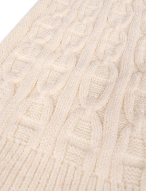 Шарф тканинний молочний - фото 3 - Miraton