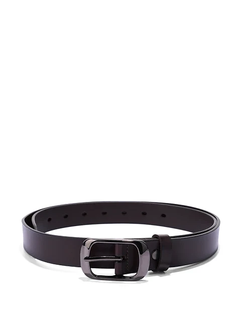 Ремінь шкіряний коричневий - фото 1 - Miraton