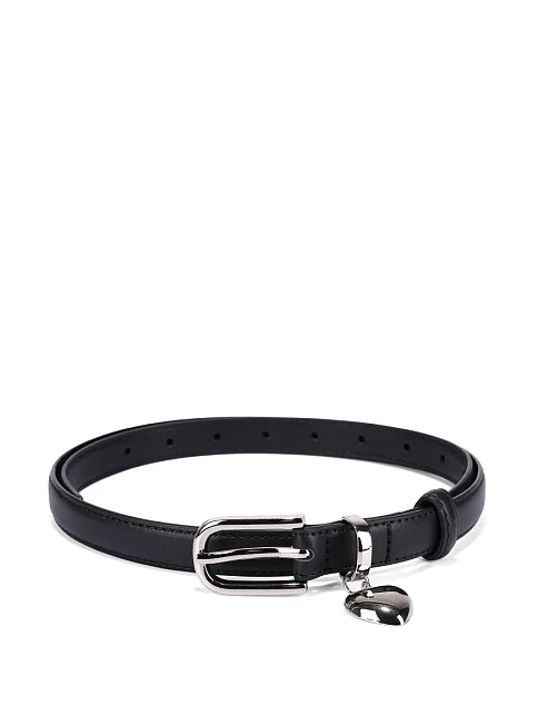 Ремінь шкіряний чорний - фото 1 - Miraton