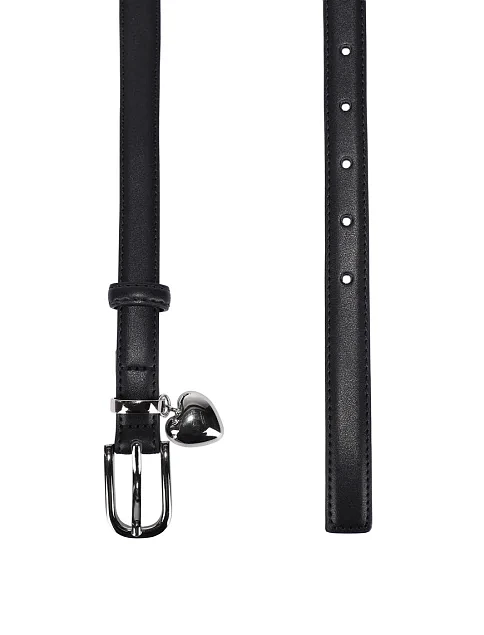 Ремінь шкіряний чорний - фото 2 - Miraton