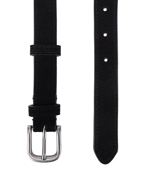 Ремінь замшевий чорний - фото 2 - Miraton