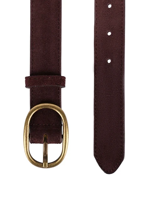 Ремінь замшевий коричневий - фото 2 - Miraton