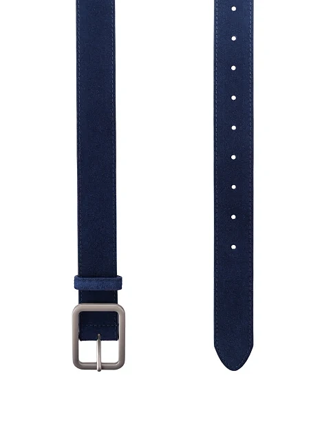 Ремінь замшевий синій - фото 2 - Miraton