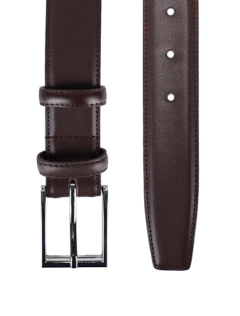 Ремінь шкіряний коричневий - фото 2 - Miraton