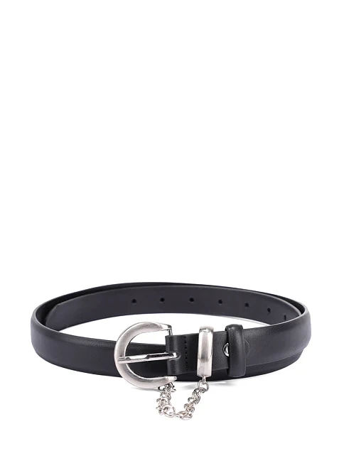 Ремінь шкіряний чорний - фото 1 - Miraton