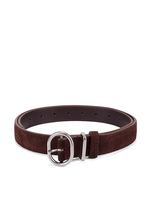 Ремінь замшевий коричневий - фото 1 - Miraton