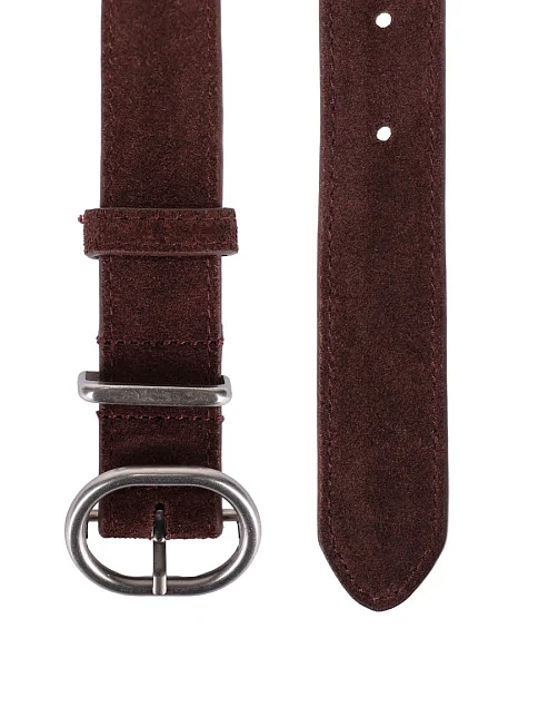 Ремінь замшевий коричневий - фото 2 - Miraton