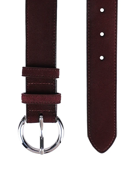 Ремінь замшевий коричневий - фото 2 - Miraton