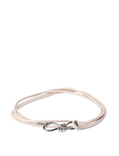 Ремінь шкіряний білий - фото 1 - Miraton