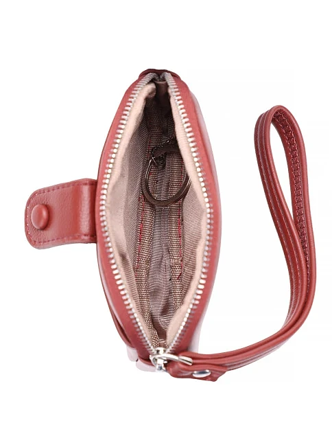 Монетниця з екошкіри бордова - фото 4 - Miraton