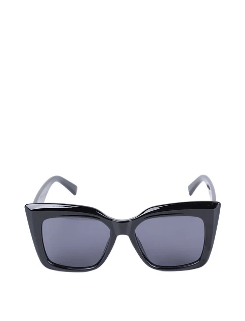 Солнцезащитные очки кошачий глаз в черной оправе - фото 1 - Miraton