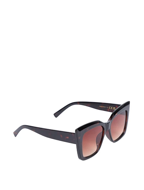 Солнцезащитные очки кошачий глаз в леопардовой оправе - фото 2 - Miraton