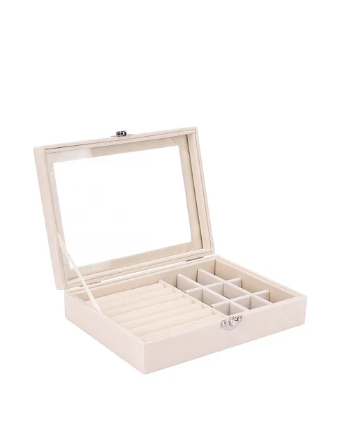 Бокс для украшений молочный - фото 3 - Miraton