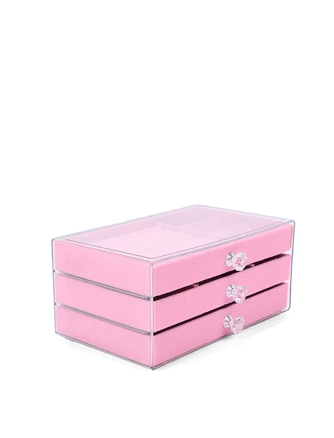 Бокс для украшений розовый - фото 2 - Miraton