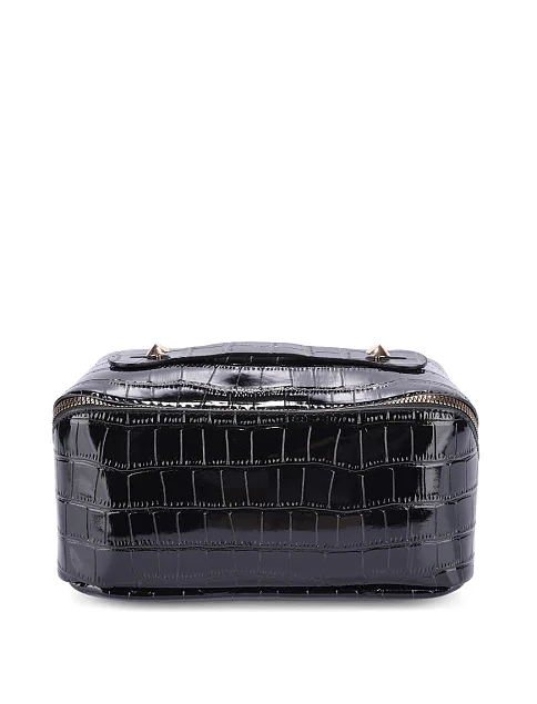 Косметичка з екошкіри чорна - фото 1 - Miraton