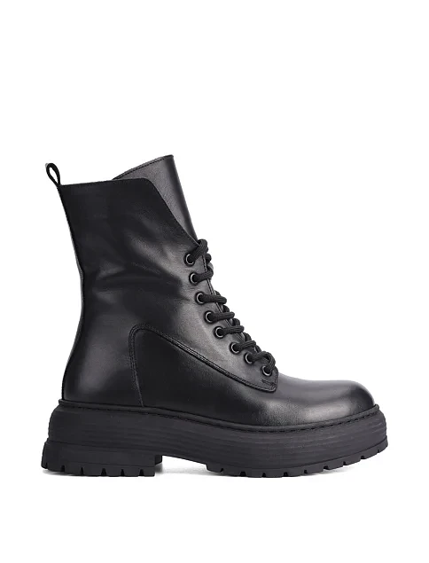 Женские ботинки Attizzare кожаные черные - фото 1 - Miraton