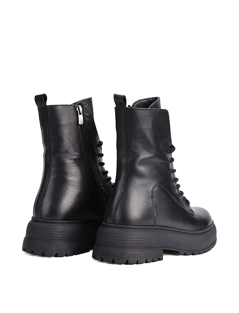 Женские ботинки Attizzare кожаные черные - фото 4 - Miraton