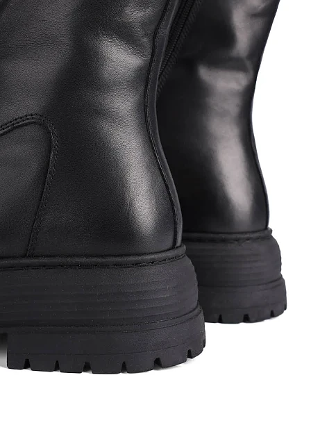 Женские ботинки Attizzare кожаные черные - фото 5 - Miraton