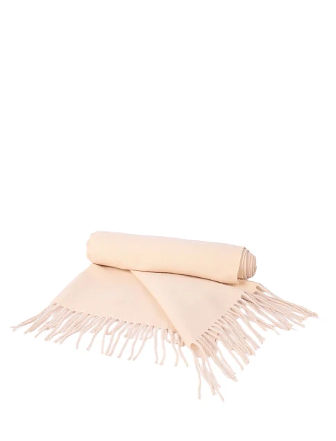 Шарф тканевый молочный - фото 3 - Miraton