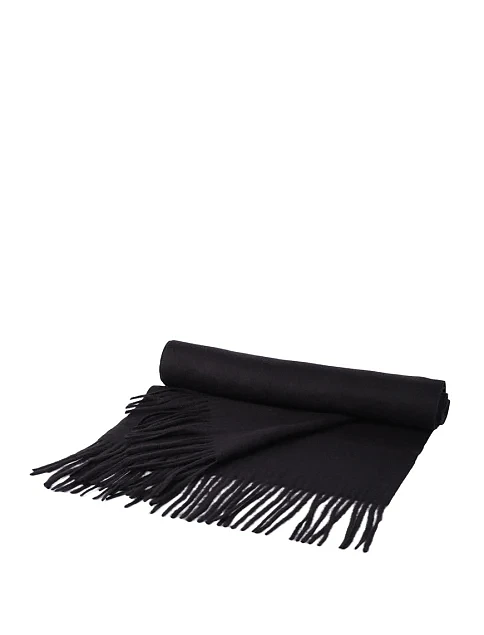 Шарф тканевый черный - фото 3 - Miraton