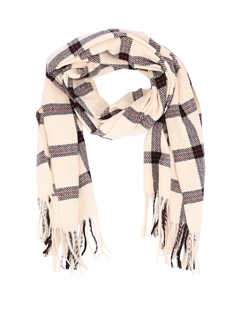 Шарф тканинний молочний - фото 1 - Miraton