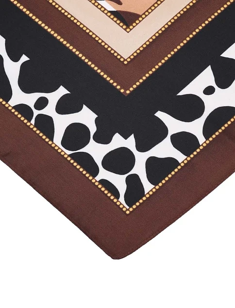 Платок тканевый коричневый - фото 2 - Miraton