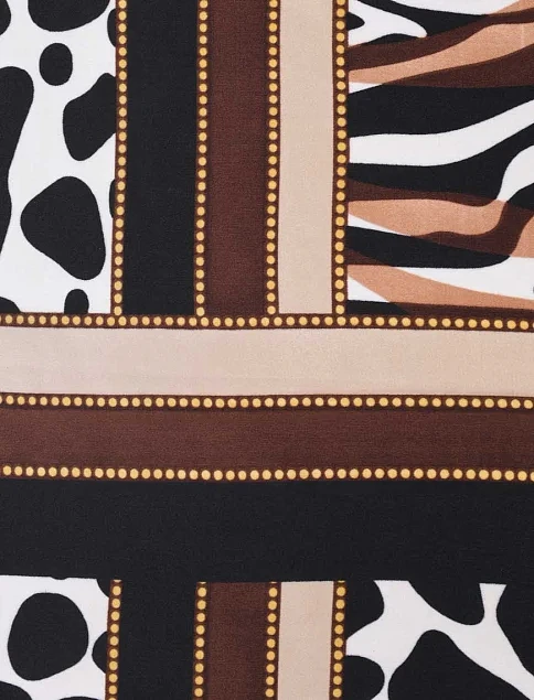 Платок тканевый коричневый - фото 3 - Miraton