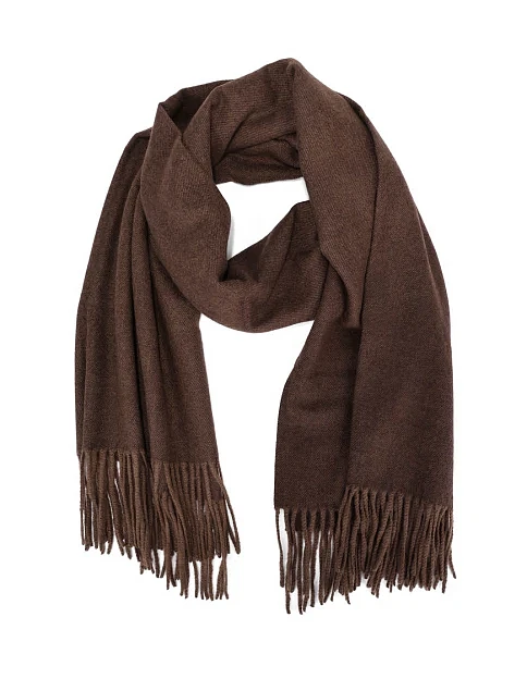 Шарф тканинний коричневий - фото 1 - Miraton