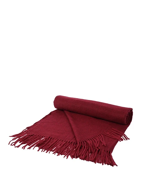 Шарф тканинний бордовий - фото 3 - Miraton
