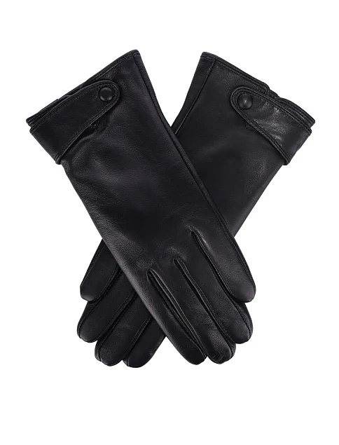 Рукавички шкіряні чорні - фото 2 - Miraton