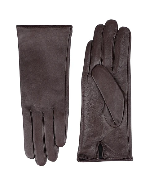 Перчатки кожаные коричневые - фото 1 - Miraton