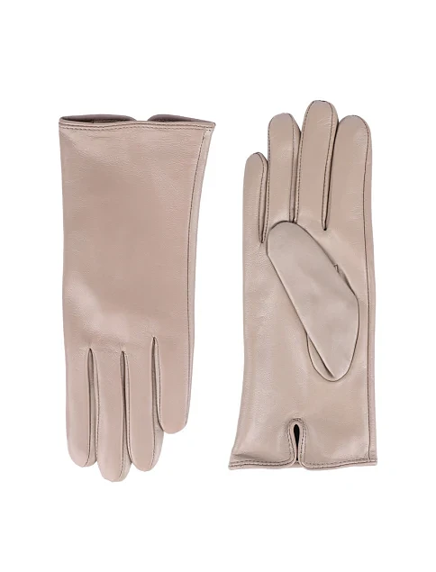 Перчатки кожаные бежевые - фото 1 - Miraton