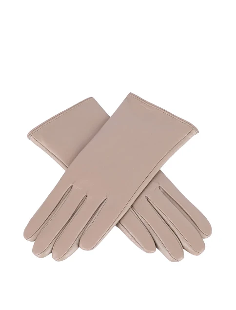 Перчатки кожаные бежевые - фото 2 - Miraton