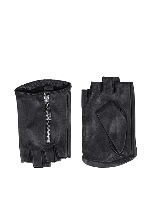 Перчатки кожаные черные - фото 1 - Miraton