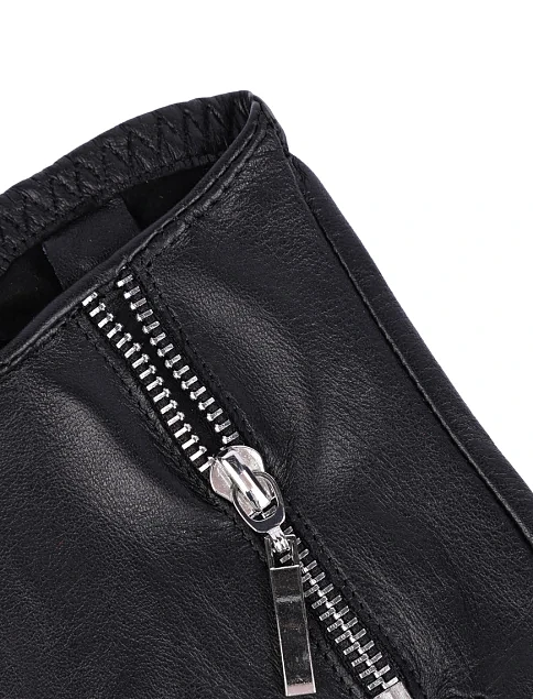 Перчатки кожаные черные - фото 2 - Miraton