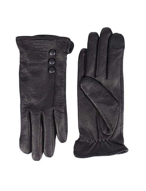 Перчатки кожаные черные - фото 1 - Miraton