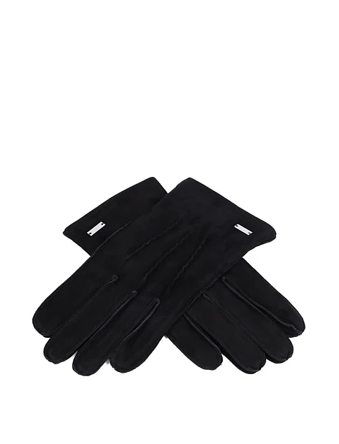 Перчатки замшевые черные - фото 2 - Miraton
