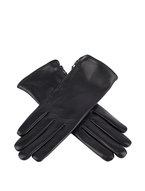 Рукавички шкіряні чорні - фото 3 - Miraton